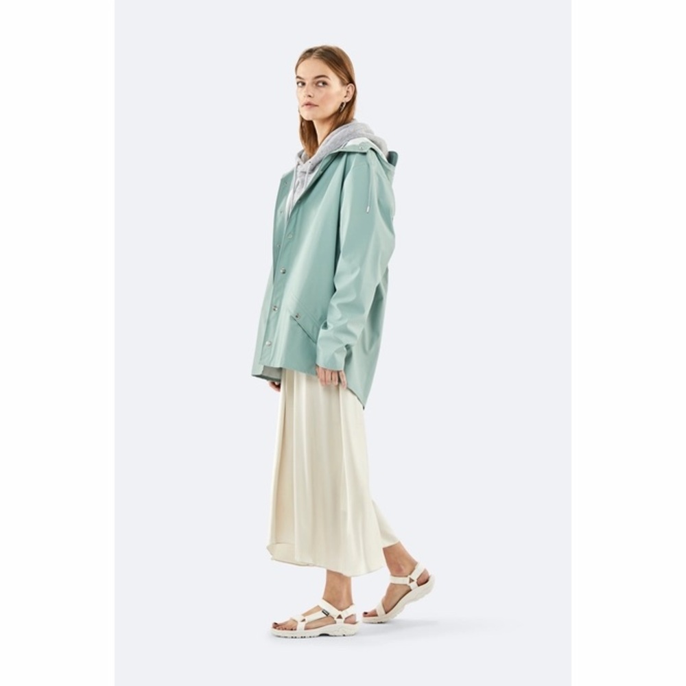 Rains Unisex Raincoat in Dusty Mint XXS/XS